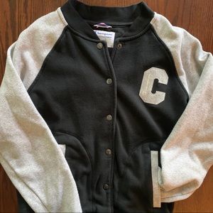 Champion Varsity Sweater Jacket, Size Sm